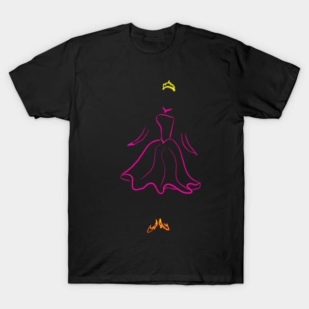 Dress of princess T-Shirt by Keen_On_Colors